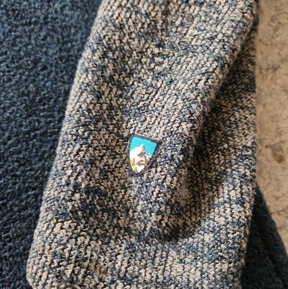 Kuhl Mens Navy Blue Alpaca Fleece Full-Zip Warm Ourdoor Sweater Kashmira L - Picture 7 of 11